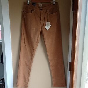 Faherty Corduroy Stretch Men's Tan Pants